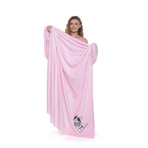 Poppy Takaró hímzett, Frenchie Scarf Rózsaszín