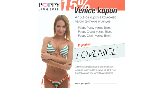15% KEDVEZMÉNY a Venice termékcsaládra
