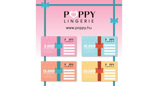 ÚJDONSÁG! Ajándékutalványok a Poppy Lingerie-nél!