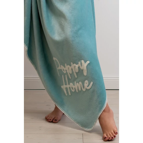 Poppy Hímzett Takaró, Poppy Home Türkiz