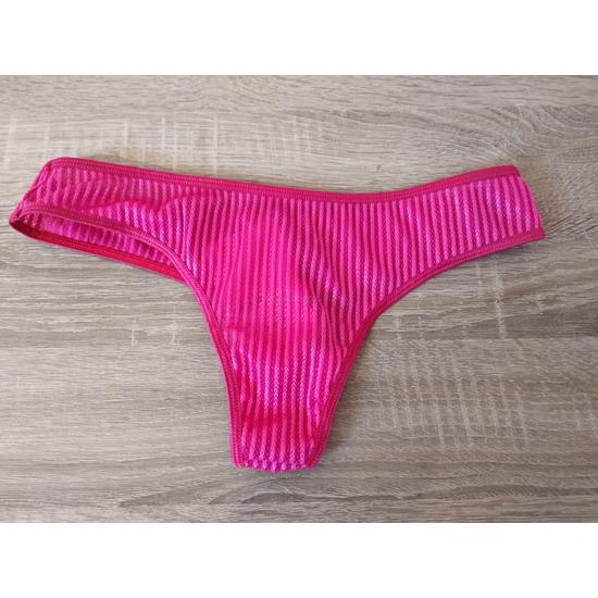 Poppy Sally Csipke Csíkos Pink Tanga