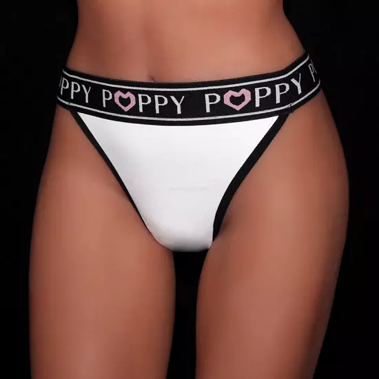Poppy Sporty tanga, Fehér