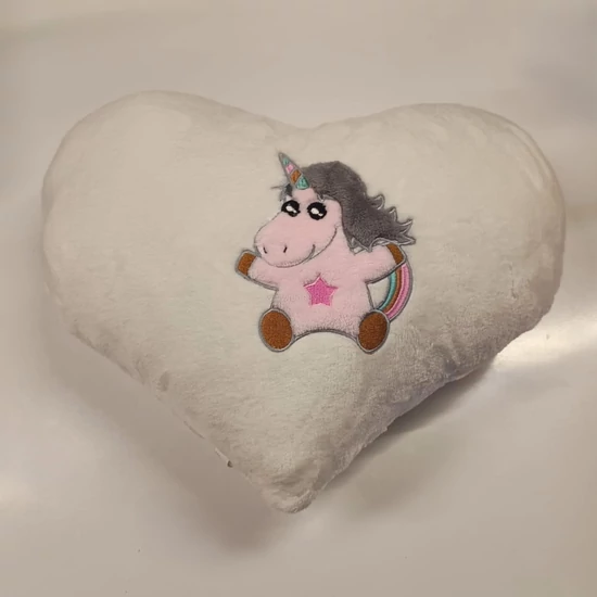 Poppy Unikornis Ekrü Díszpárna