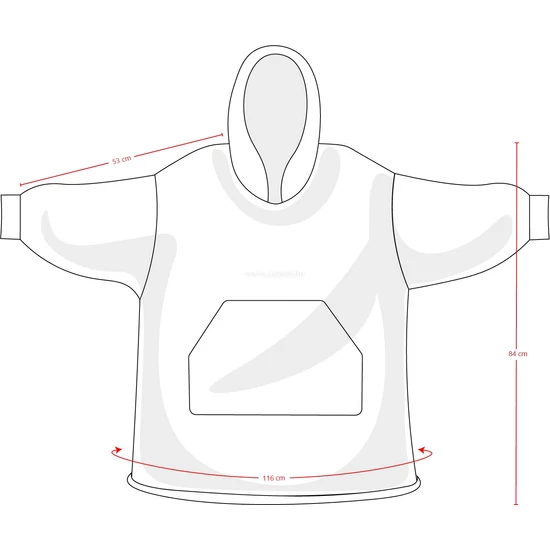 Poppy Hoodie kapucnis gyerek takaró, Pingvin mintás