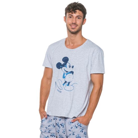 König Adam Férfi pizsama Mickey, Szürke