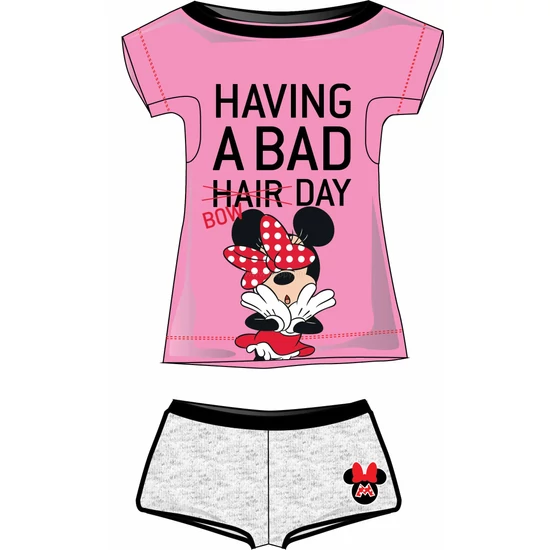 Poppy Aletta Minnie Bad Bow Közép pink Szett