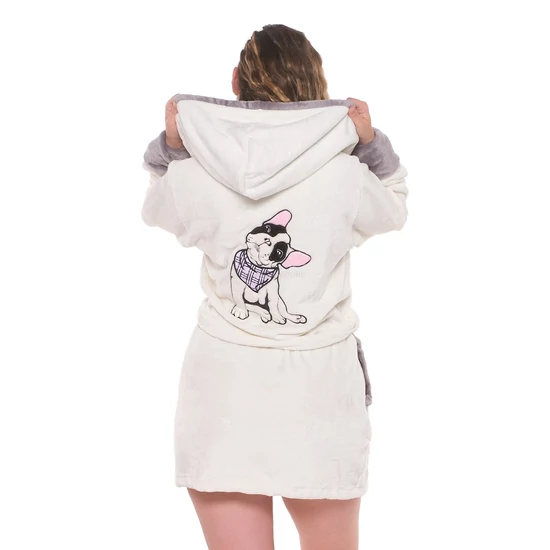Poppy DK Köntös, Frenchie Scarf Ekrü-szürke