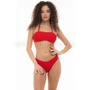 Kép 1/5 - Poppy Iris Bikini, Strukturált Piros