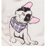 Kép 4/4 - Poppy DK Köntös, Frenchie Scarf Ekrü-szürke