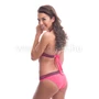 Kép 2/3 - Poppy Runway Melangepink-fekete Bikini