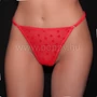 Kép 2/2 - Poppy Dia Szives Strassz Tanga, Piros