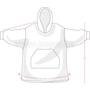 Kép 3/3 - Poppy Hoodie kapucnis gyerek takaró, Pingvin mintás
