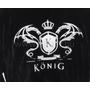 Kép 3/5 - König Underwear DK Férfi Köntös, Fekete-Ekrü